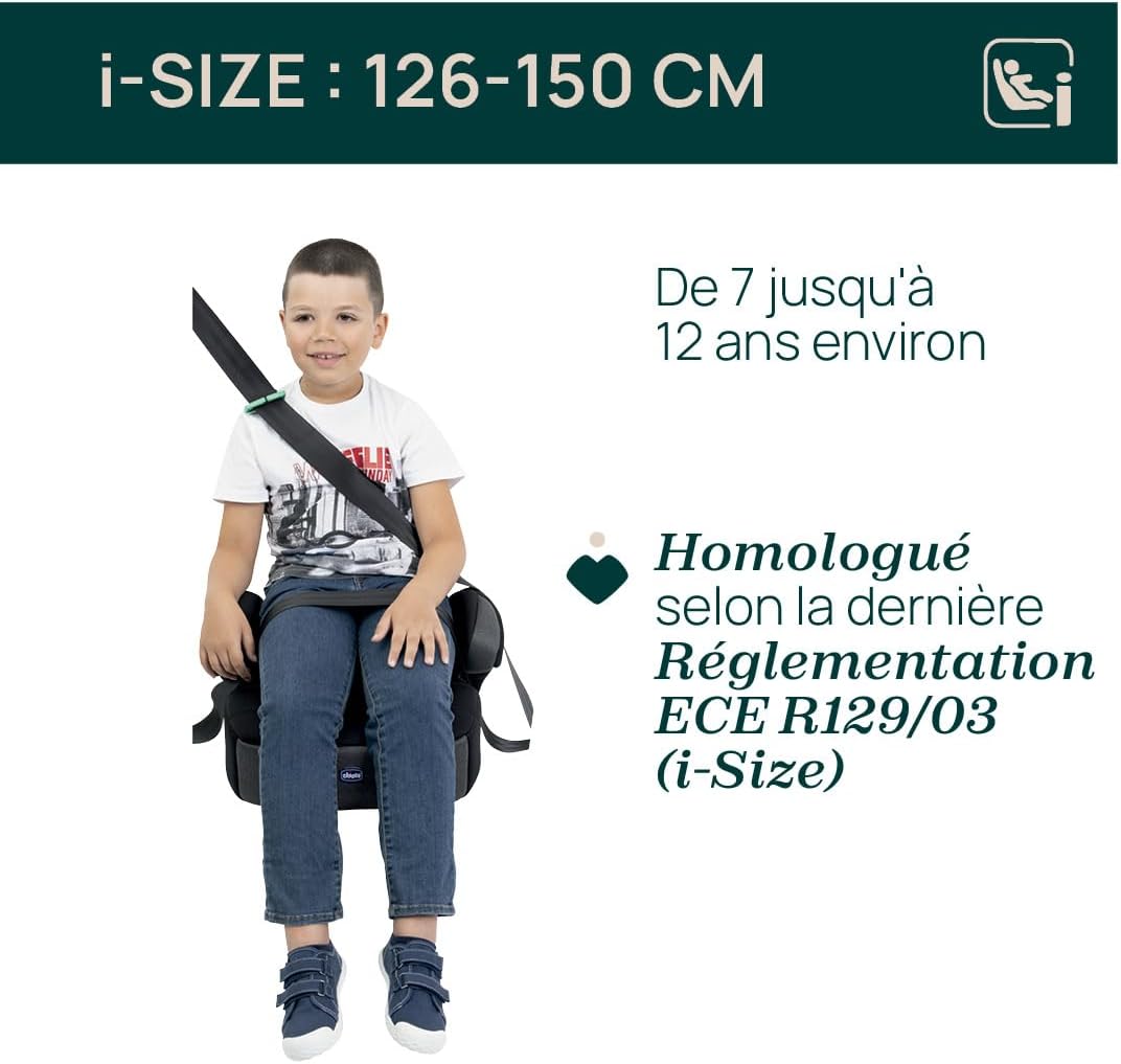 CHICCO Quasar Fix i-Size bälteskudde för bil 126-150cm