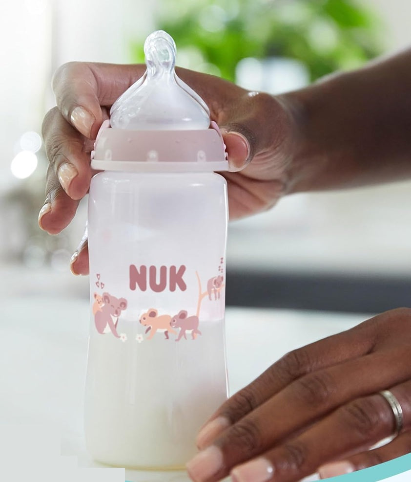 NUK First Choice σετ 3x μπουκάλι 300 ml θηλή M 3m+ ΚΟΑΛΑ