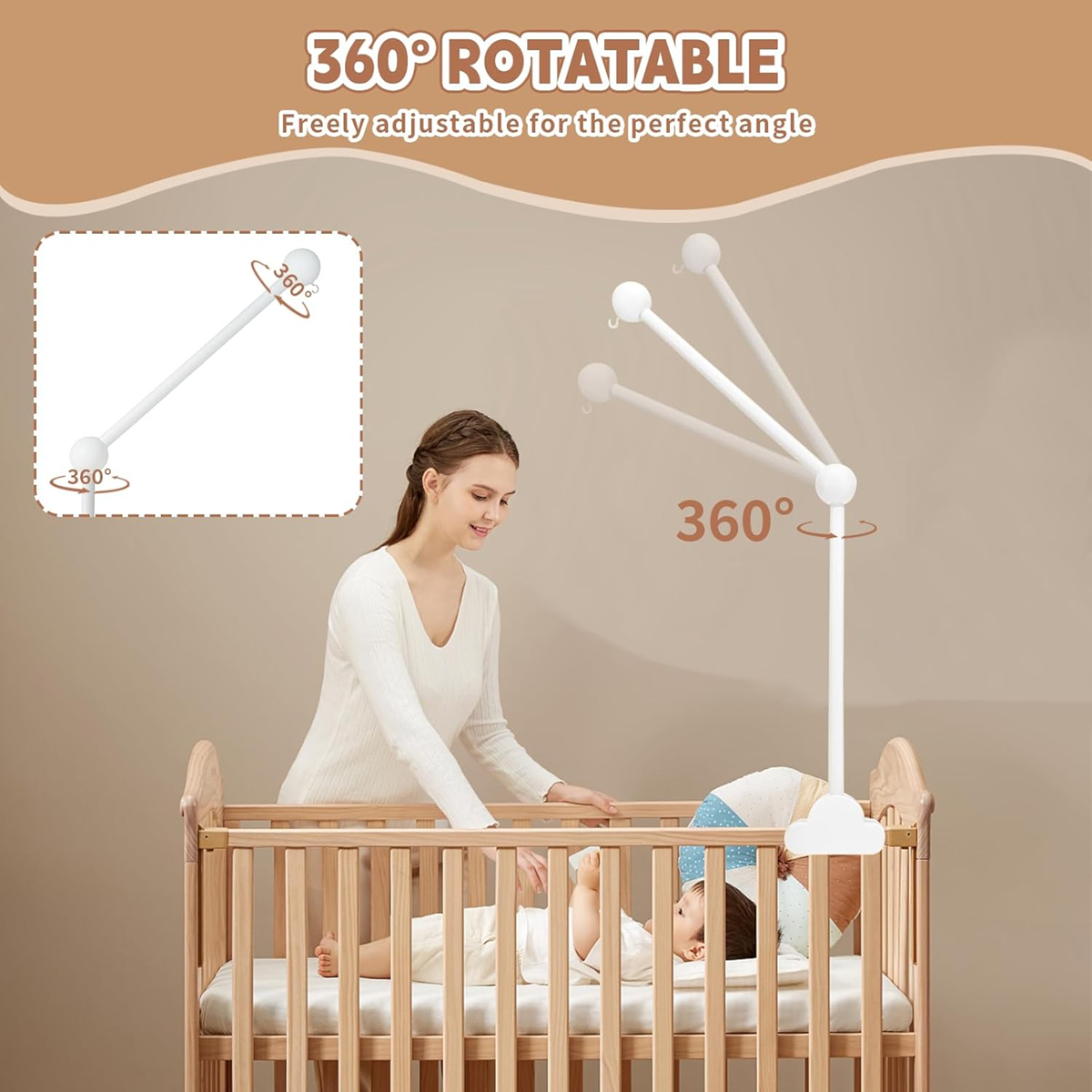 carousel holder white color