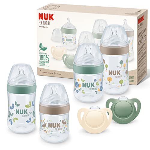 NUK for Nature Perfect Start zestaw butelek i smoczków 0-18m