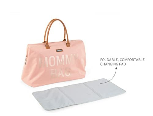 Childhome Mommy Bag – różowa torba i mata do przewijania