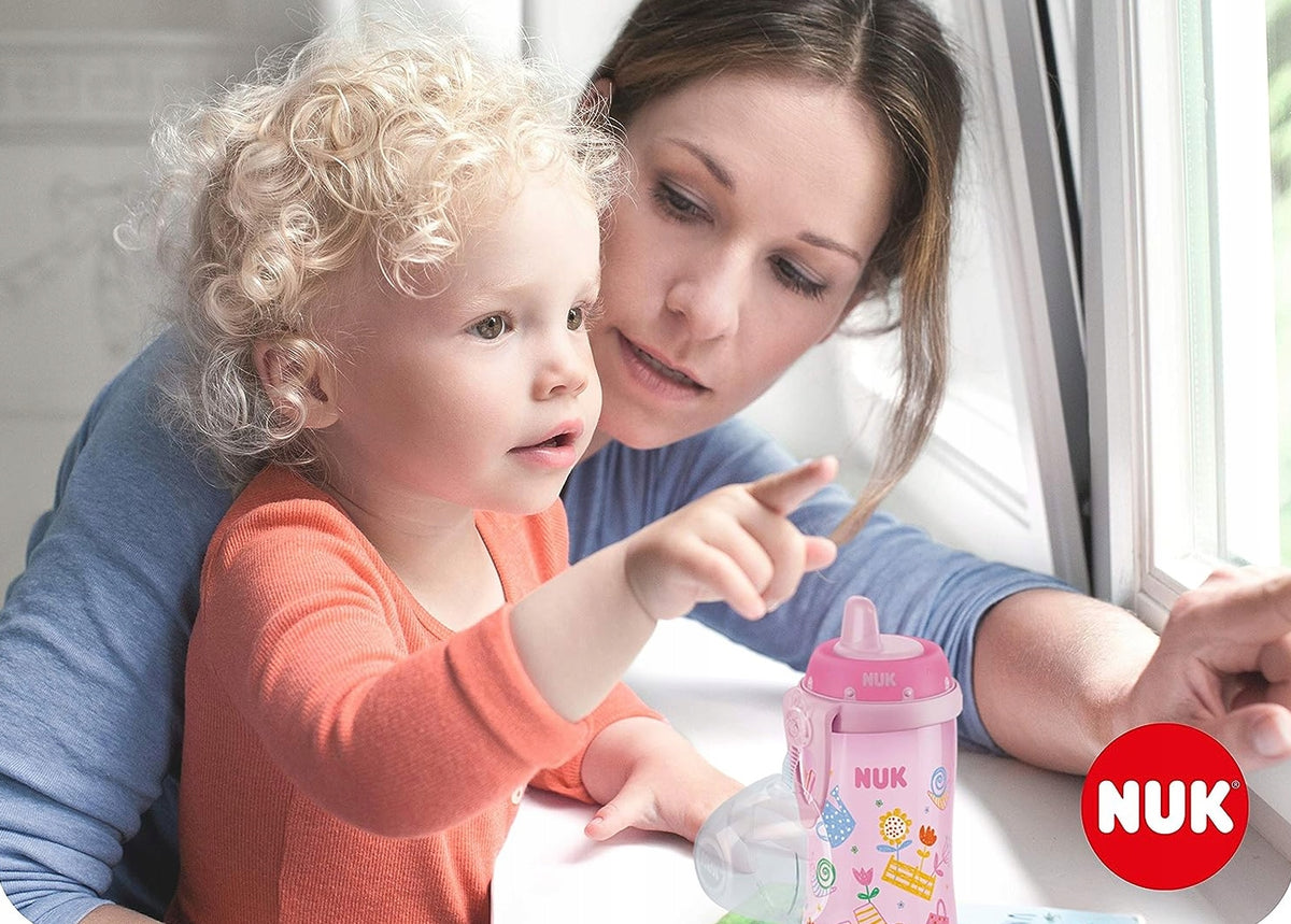 NUK Kiddy Cup BOTTIGLIA con clip 300 ml