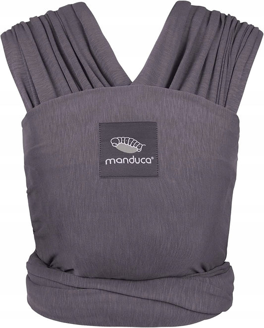 MANDUCA SLING chusta do noszenia dziecka szara, 100% ekologiczna bawełna, dla noworodka 0m+, do 15 kg
