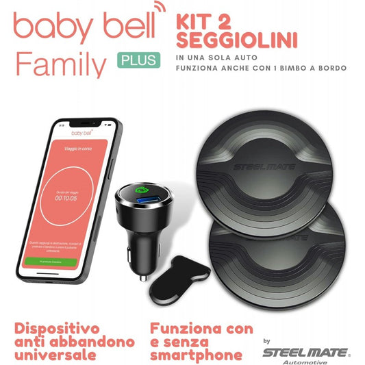 BABY BELL sensore di pressione tappetino per seggiolino auto BLUETOOTH x2