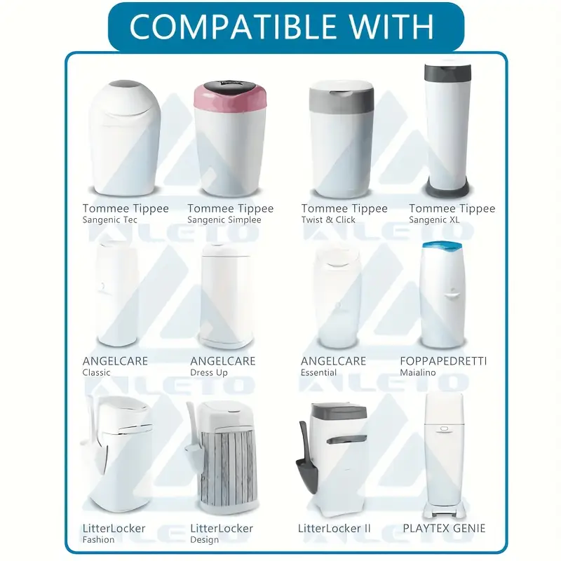ALETO inserto pellicola per tommee tippee angelcare litterlocker ecc x3