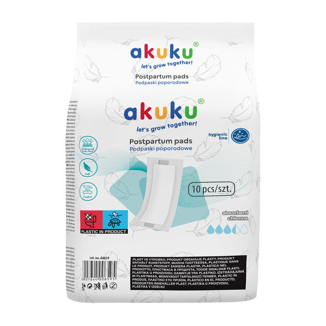 AKUKU penso pós-parto 14,5x36,5cm 10unid.