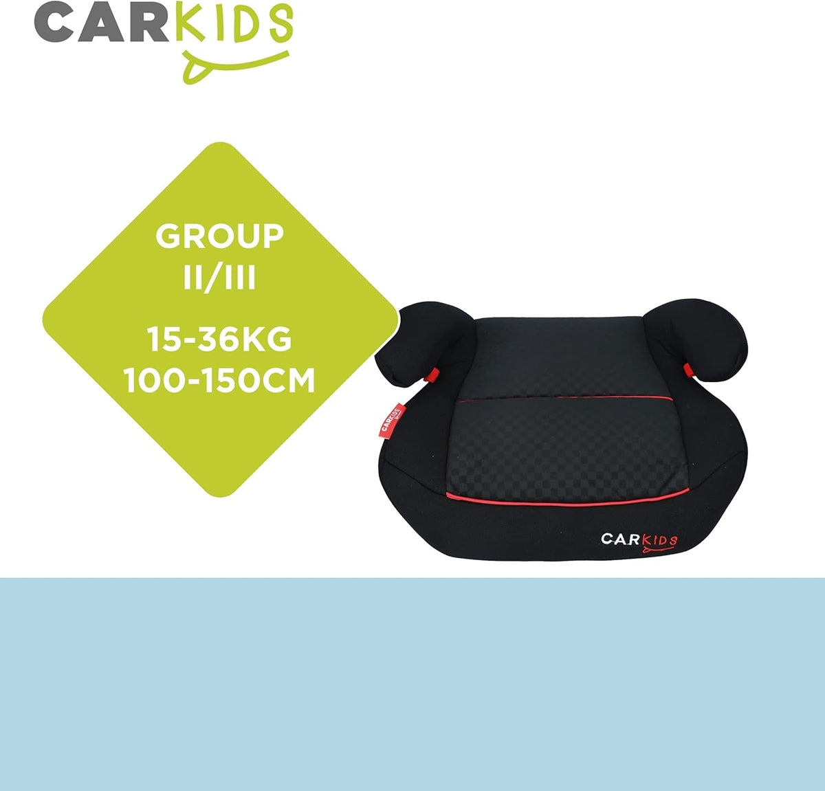 CAR KIDS bälteskudde för bil grupp II III / 22-36kg
