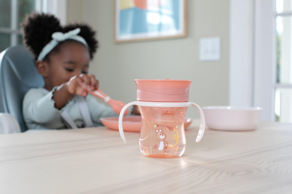 CHICCO Perfect Cup hrnek nekapající náustek 360 stupňů 200 ml 12 m+
