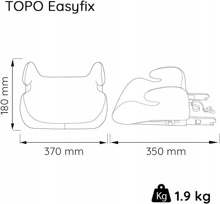 NANIA eASYFIX bältesstol grupp III / 22-36kg