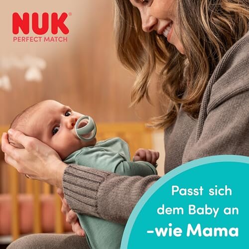 NUK Perfect Match dude 0-6 mesecev 2 kosa zelene/modre