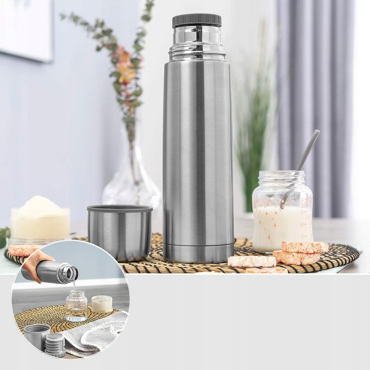 REER Pure termos i rostfritt stål 450 ml