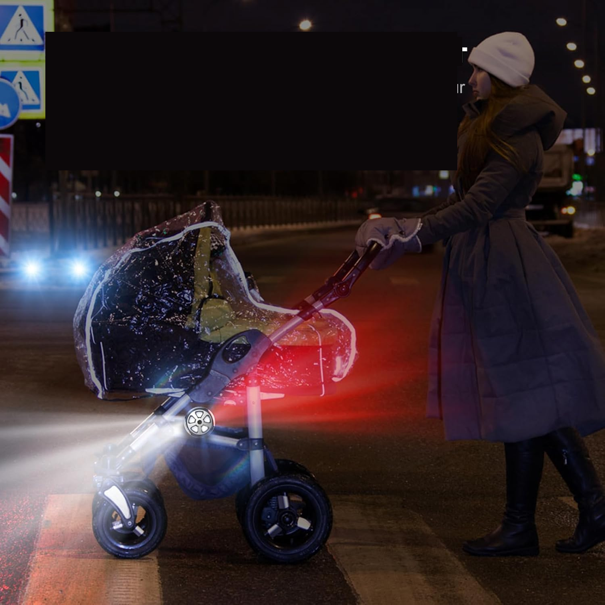 AIWORTHY IP65 vandtæt lampe til barnevogn 8 cm 1 stk.