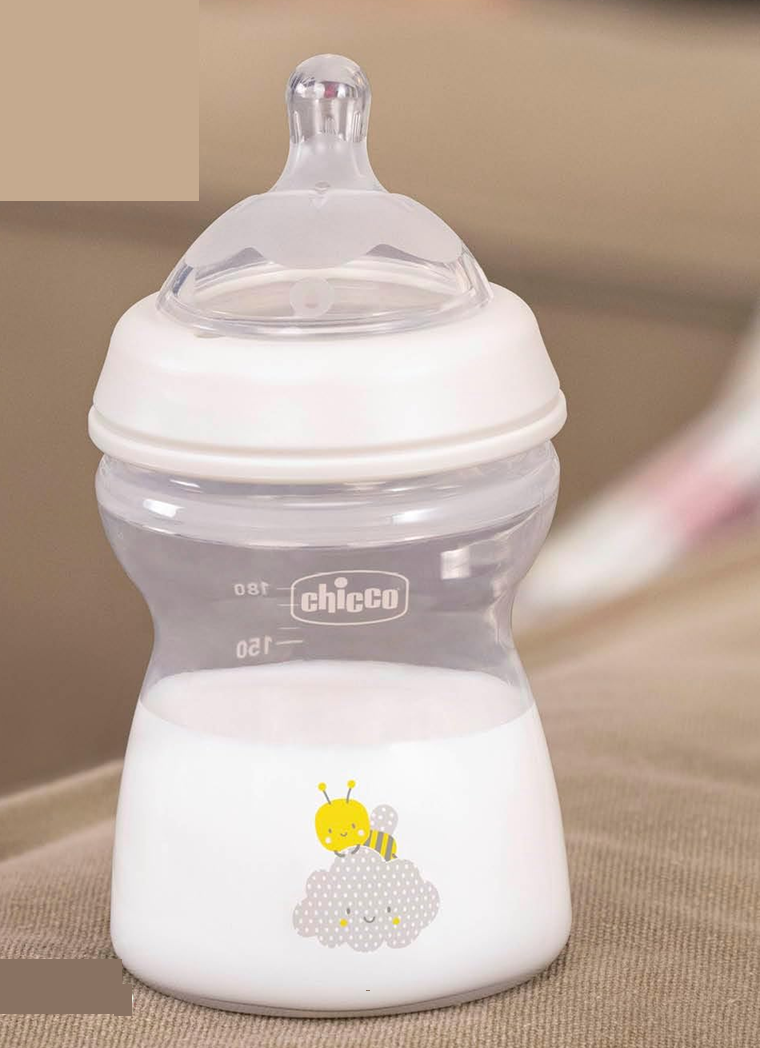 CHICCO NaturalFeeling nappflaska 250 ml 2 mån+ medelflöde
