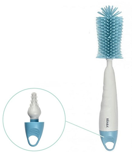 BEABA 2 in 1 spazzola per la pulizia di biberon e tettarelle 29,5 cm