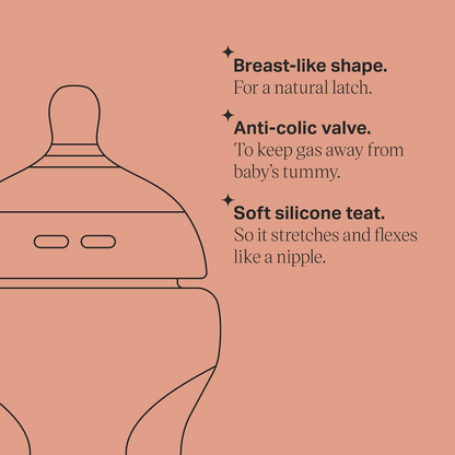 TOMMEE TIPPEE Natural Start biberon 340ml ANTI-COLIC 3luni+ x2