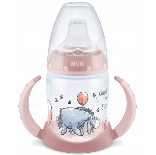 NUK Learner Cup KUBEK 150 ml wskaźnik temperatury, kubek niekapek dla dzieci 6 m+, różowy