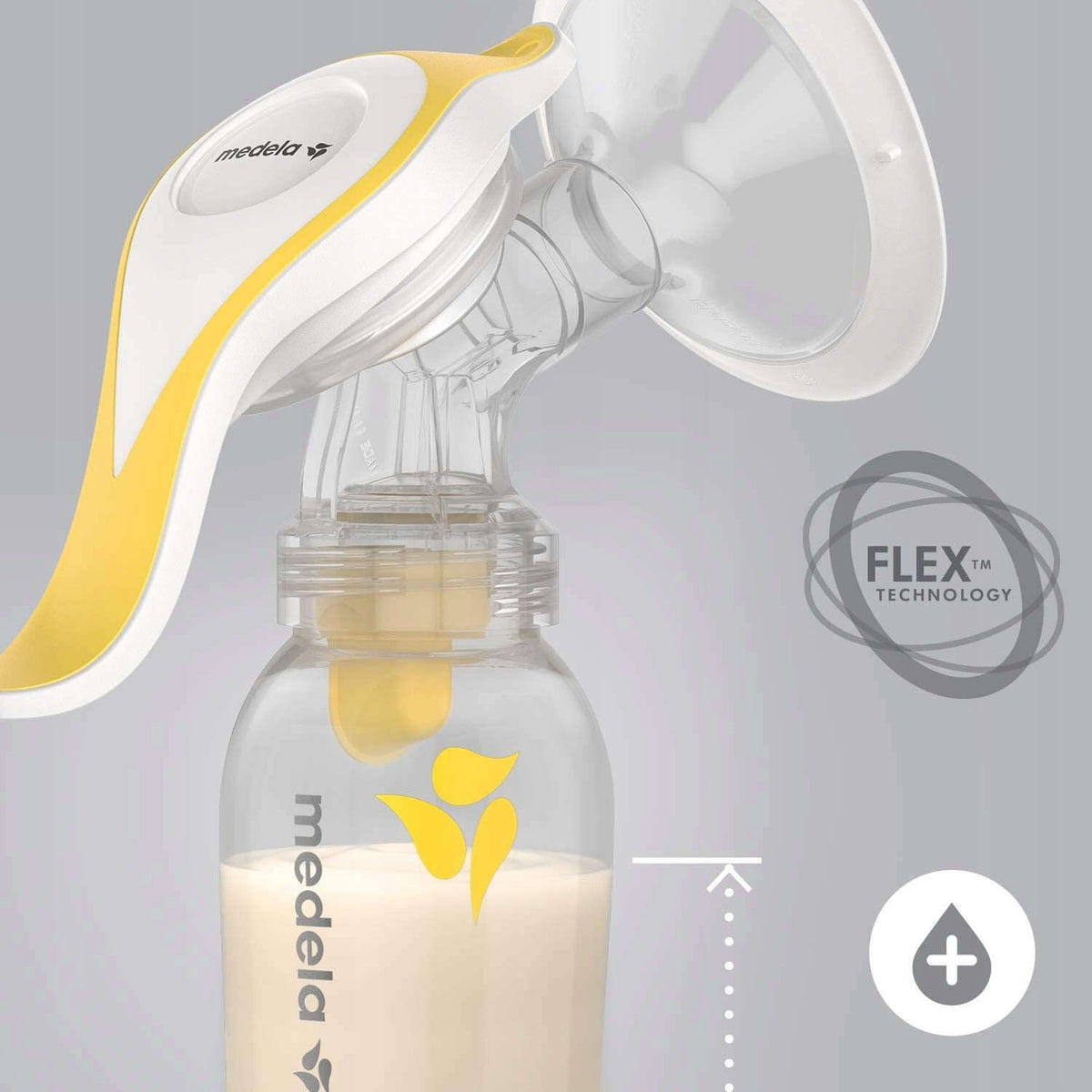 MEDELA Harmony Flex laktator ręczny 2fazowy, lekki, cichy i kompaktowy laktator z technologią Flex