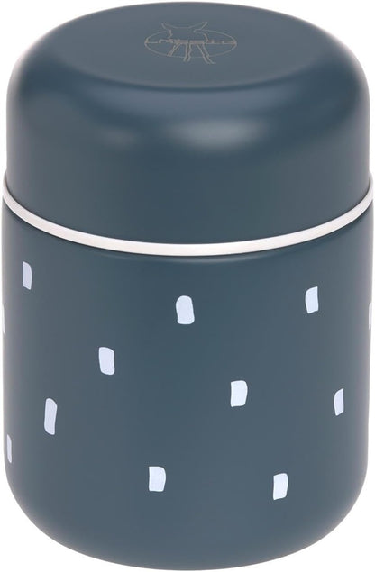 LÄSSIG Food Jar Happy Prints ROZSDAMENTES ACÉL ÉTELTÁROLÓ TERMOSZ 350 ml