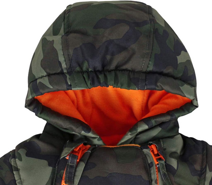 JIAMY winteroverall met capuchon 9-12 maanden + wanten en schoentjes