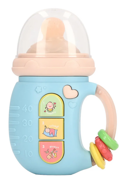 BAMBEBE sons, lumières + anneau de dentition en silicone et hochet J. ANGLAIS
