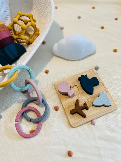 LITTLE NANOO set di giocattoli sensoriali in silicone 18 pezzi 6 m+