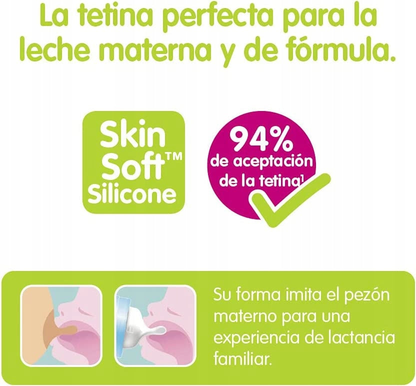 MAM SkinSoft grafika smoczka i tekstu producenta