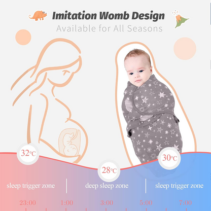 MIRACLE BABY envolvente saco-cama 0-3 meses x3