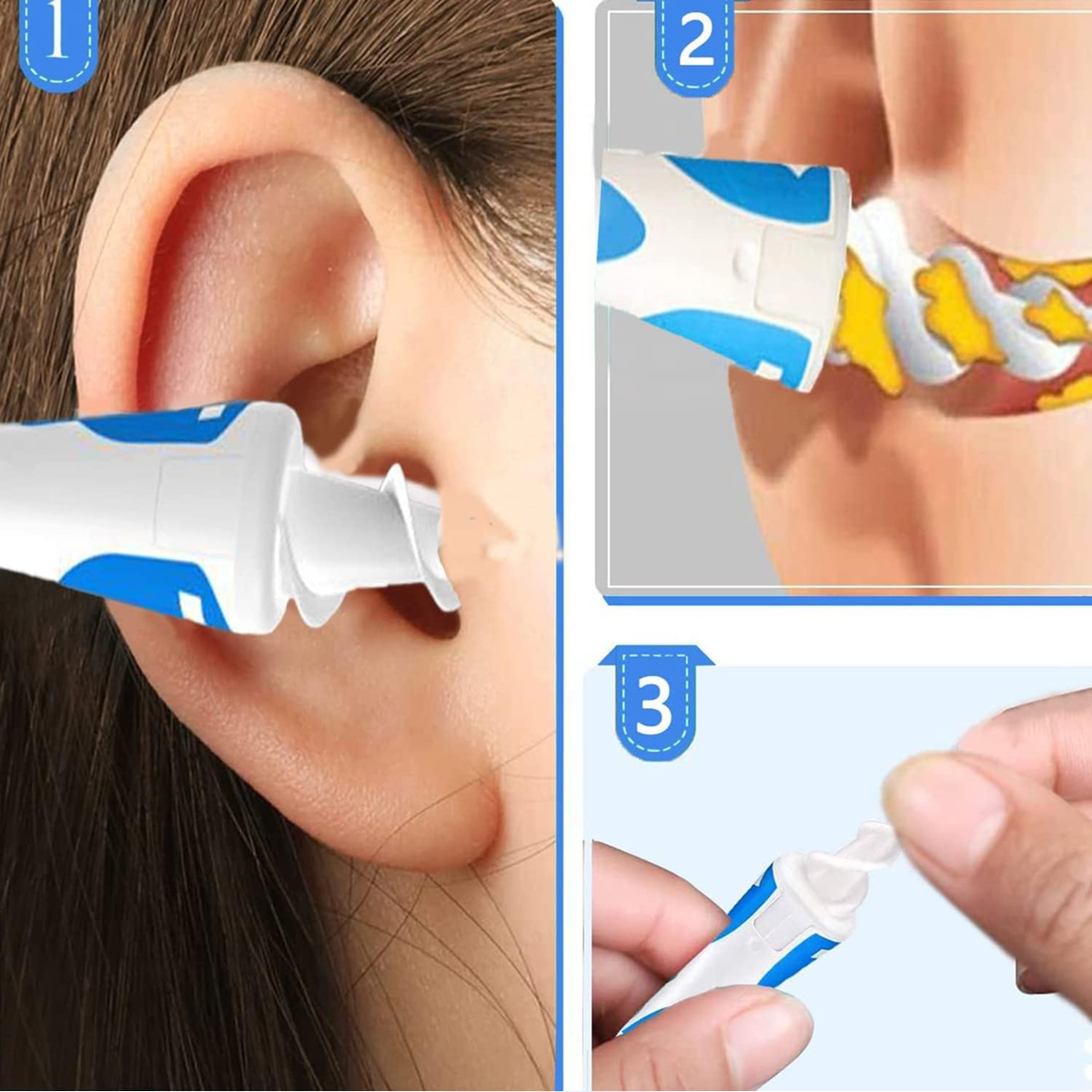 Q-GRIPS Ohrenreiniger + 15 Silikonaufsätze