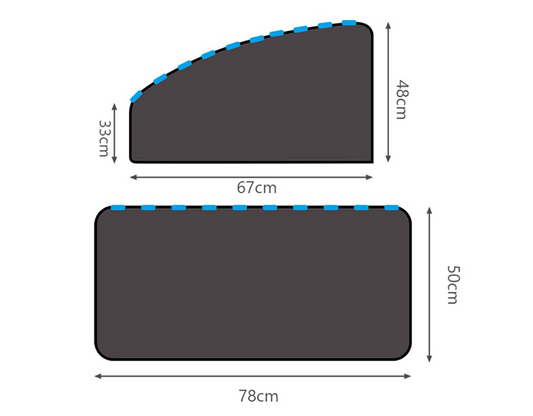 URAQT sunshade, 4 pieces