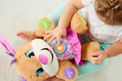FISHER-PRICE FPP54 siostra szczeniaczka uczniaczka j. włoski interaktywna pluszowa zabawka dla dzieci 6 m+