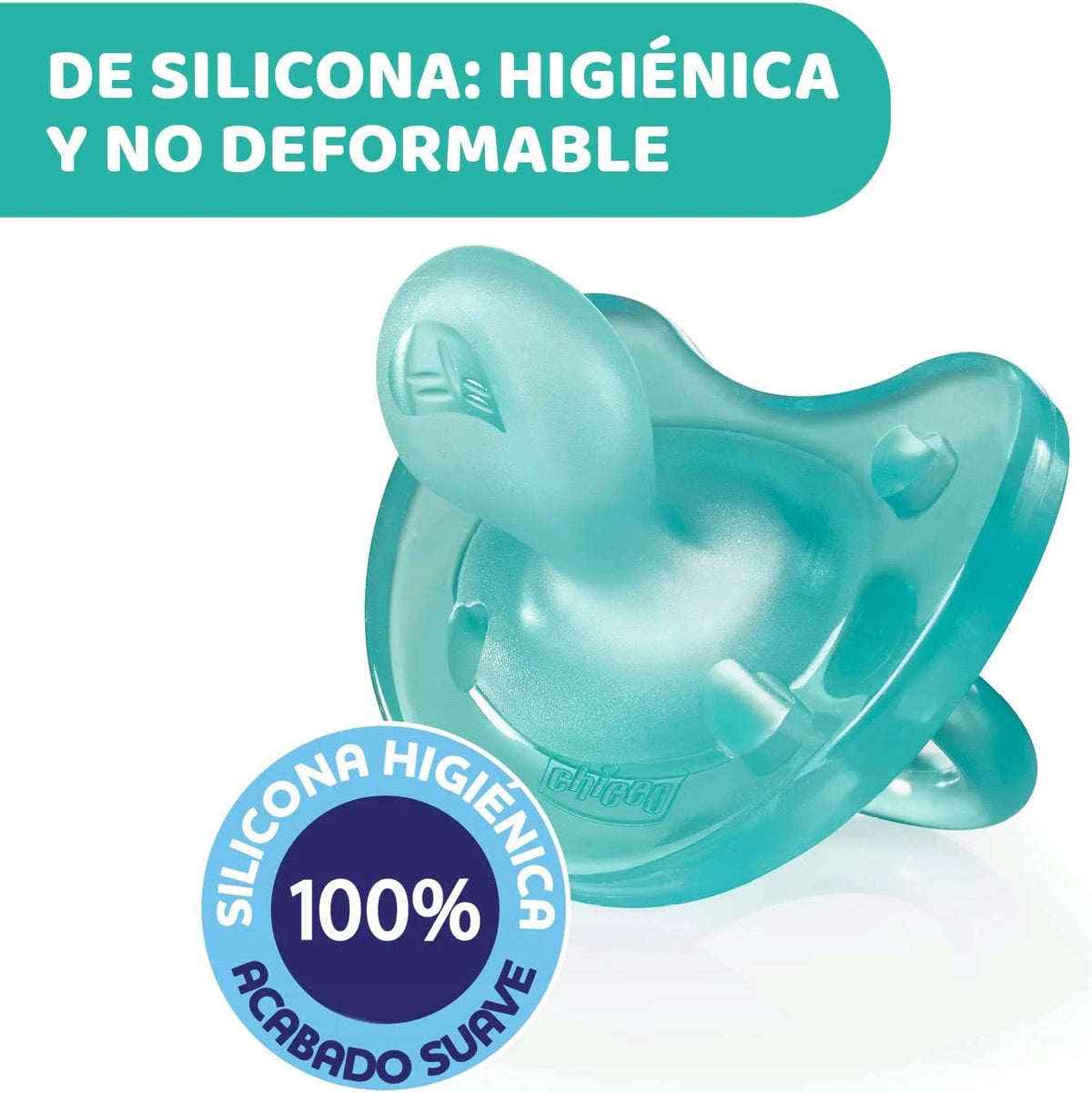 CHICCO PhysioForma smoczek x4 16-36m, silikonowy, higieniczny i nieodkształcalny, 100% bez BPA i BPS
