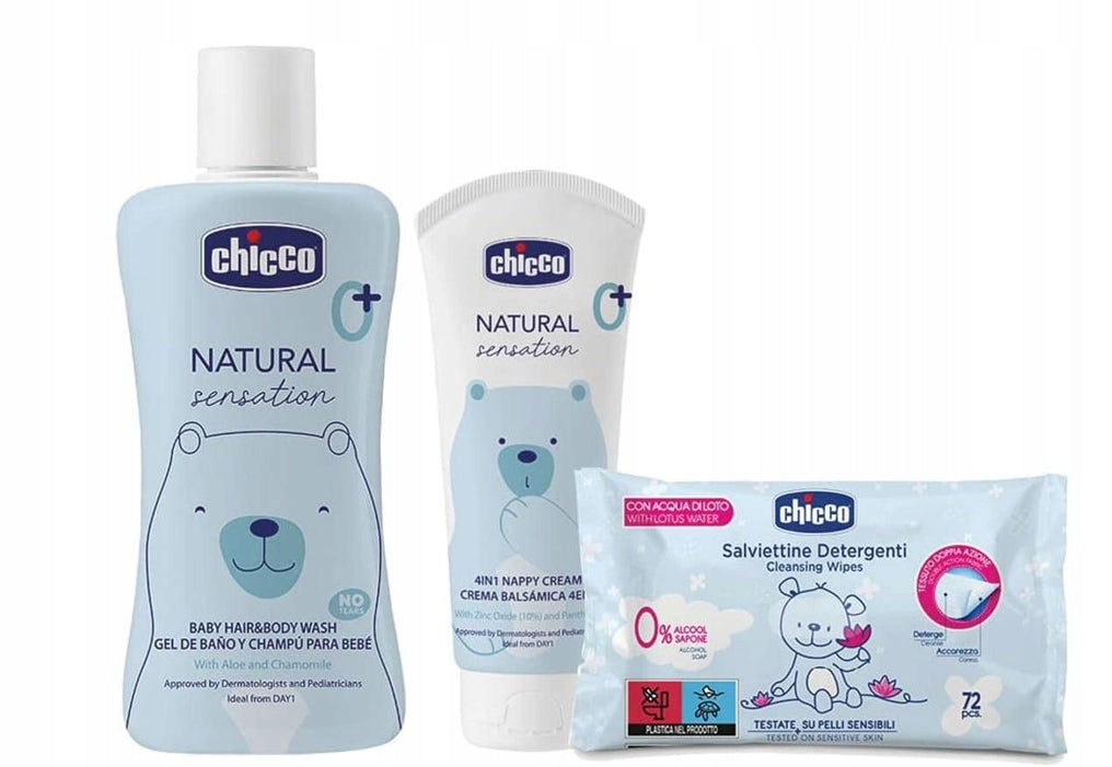 CHICCO Naturalbackpack, nappy bag and accessoriescolour bluewidth approx. 28 cm, length approx. 38 cmmaterial