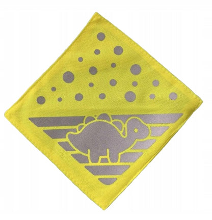 VELOTA benzi reflectorizante cu arici pentru cărucior 12 x 12 cm 4 bucăți DINOZAUR