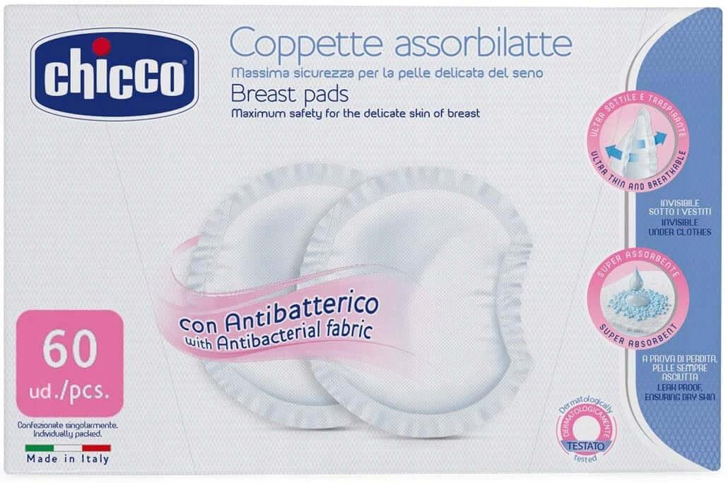 CHICCO WKŁADKI laktacyjne jednorazowe x60 – zdjęcie 1