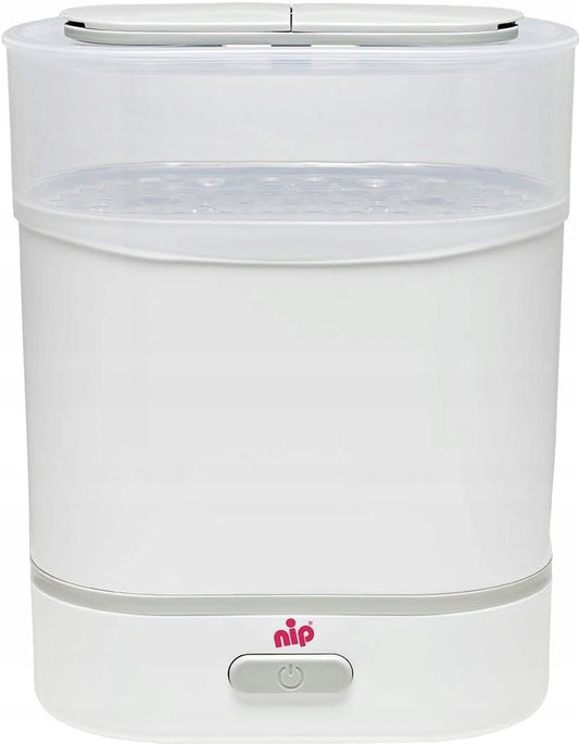 NIP 3w1 sterylizator podgrzewacz parowar + szczypce biały do słoiczków, BPA free