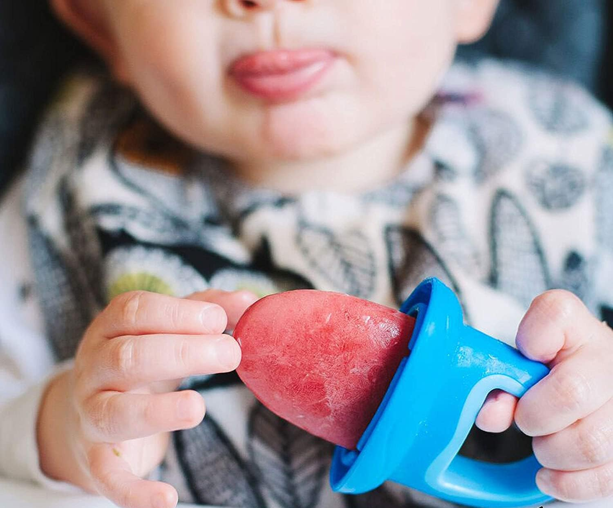 NUBY moule à glace en forme de tétine 2 pièces + plateau de congélation