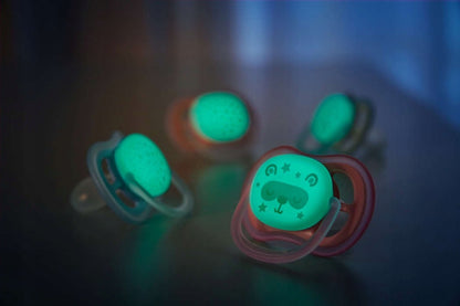 PHILIPS AVENT Ultra Air Night suzete x 2 6-18 luni STRĂLUCESC ÎN ÎNTUNERIC