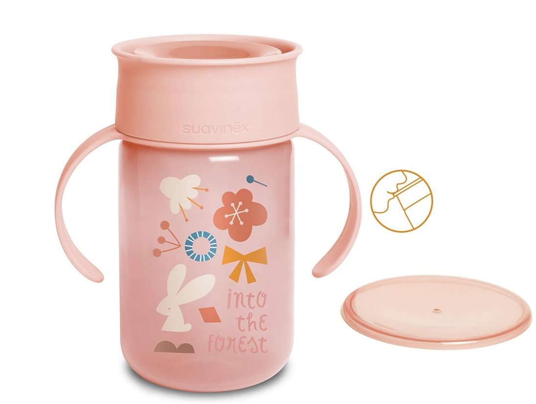 SUAVINEX Gobelet d’Apprentissage Tasse Anti-Fuite 360° 340 ml