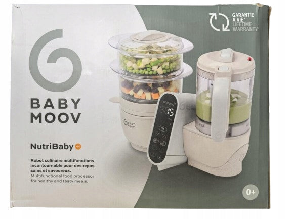 BABYMOOV Nutribaby+ 5в1 кухненски робот, уред за готвене на пара и стерилизатор