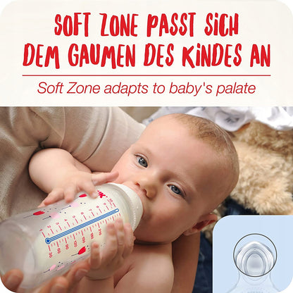 NUK First Choice Plus No Colic – katalogowe zdjęcie karmienia dziecka