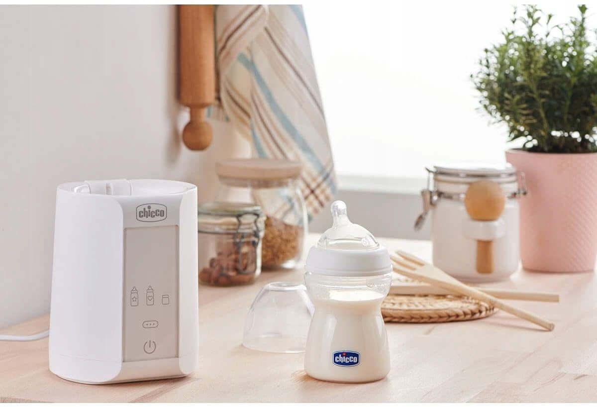 CHICCO Home PODGRZEWACZ DO BUTELEK I SŁOICZKÓW biały cyfrowy podgrzewacz butelek i słoiczków do mleka