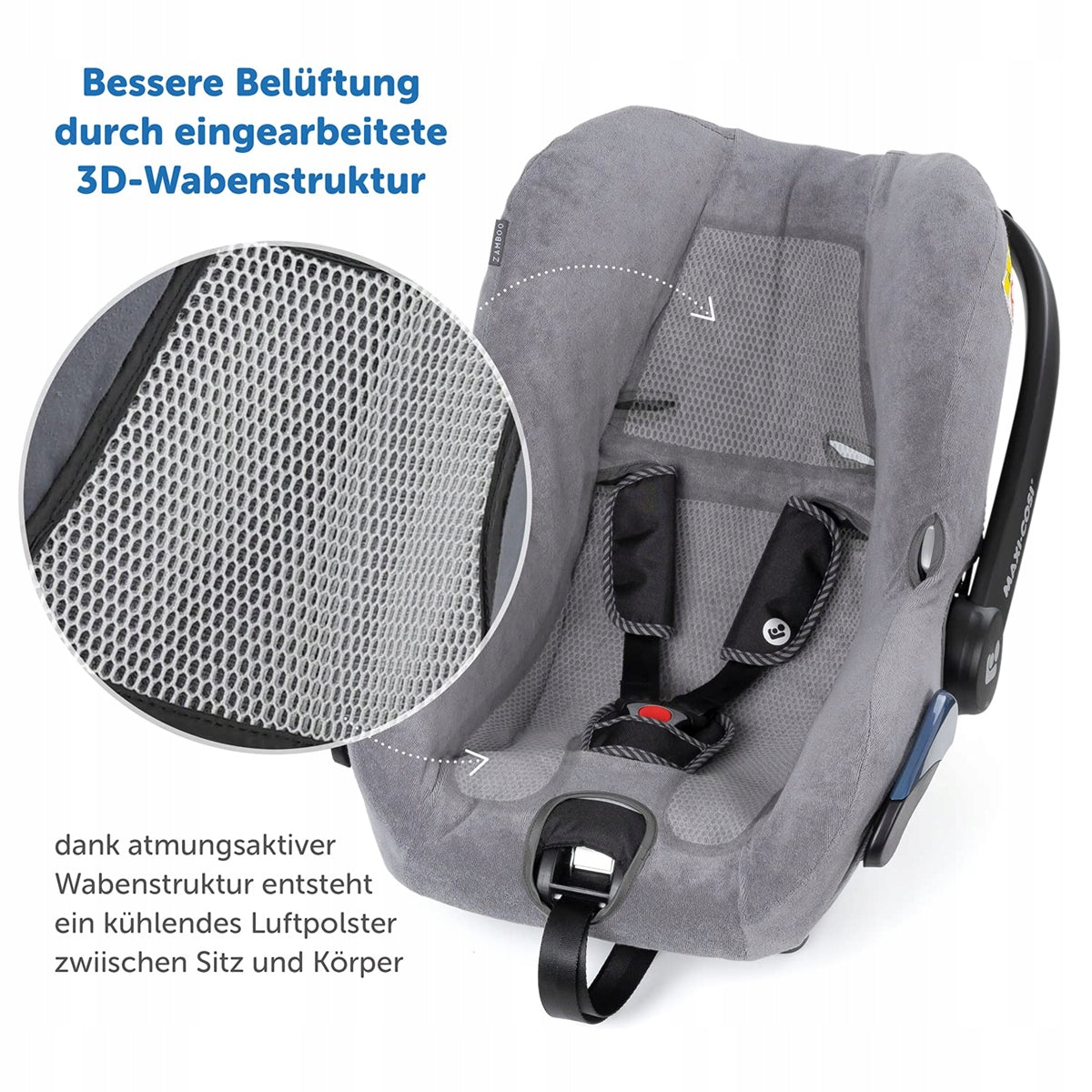 ZAMBOOSummer cover for Maxi-Cosi Citi car seatgreynew condition
