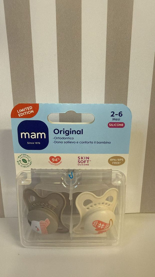 MAM Original – zimowy zestaw smoczków w opakowaniu