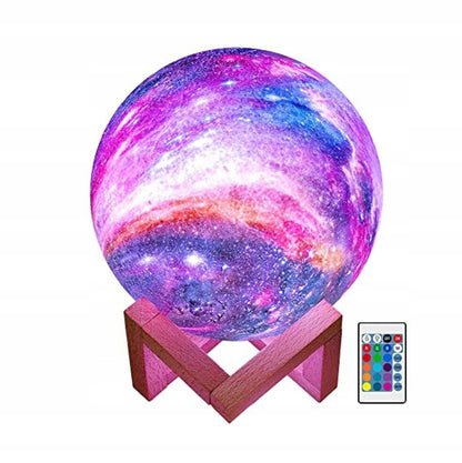 BAKTH Galaxy lampada notturna luna 16 colori + telecomando e base LUNA