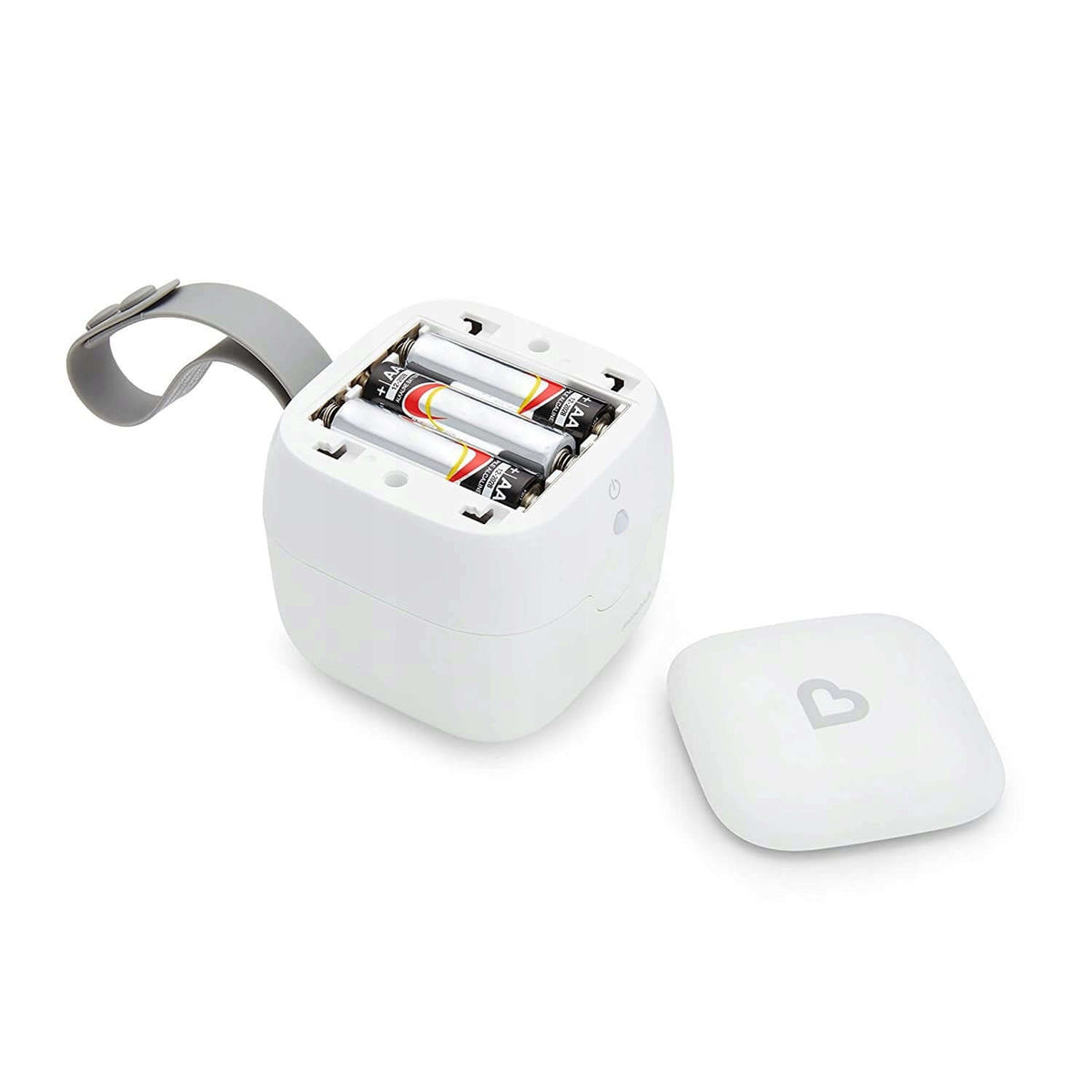 MUNCHKIN UV 59s podręczny STERYLIZATOR 7,5 cm, biały, zasilanie USB lub bateriami AA