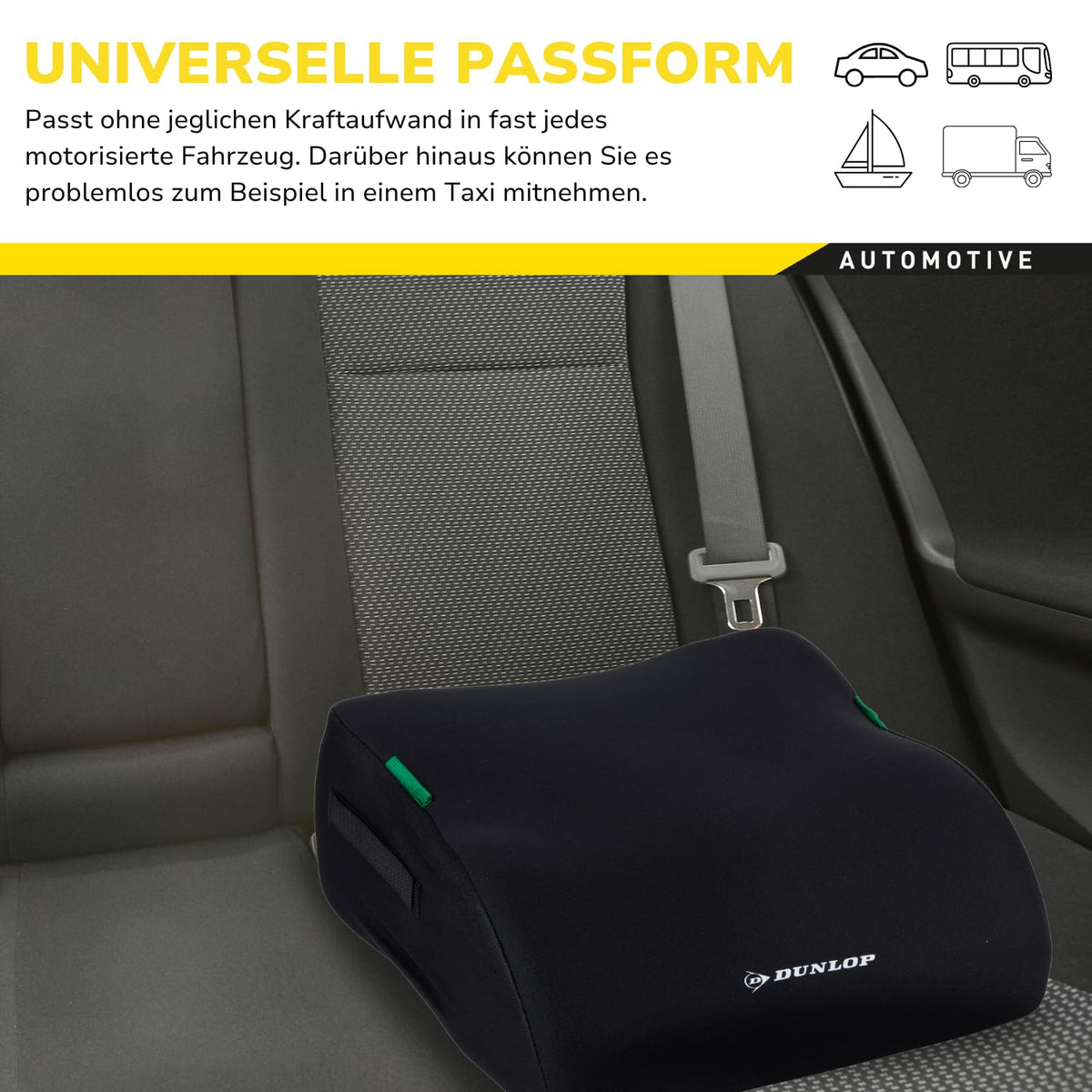 DUNLOP Car Booster bältesstol 135-150 cm