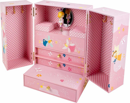 TROUSSELIER Prinsesse-smykkeskrin 13x25 cm med spilledåse - Mozart - Menuet