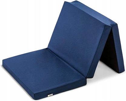 Granatowy składany materac Hauck Sleeper Navy.