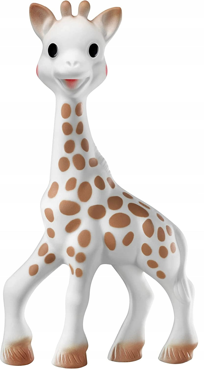 ŻYRAFA SOPHIE zestaw gryzak naturalny SO PURE 18CM + mniejszy, naturalny kauczuk, 0+