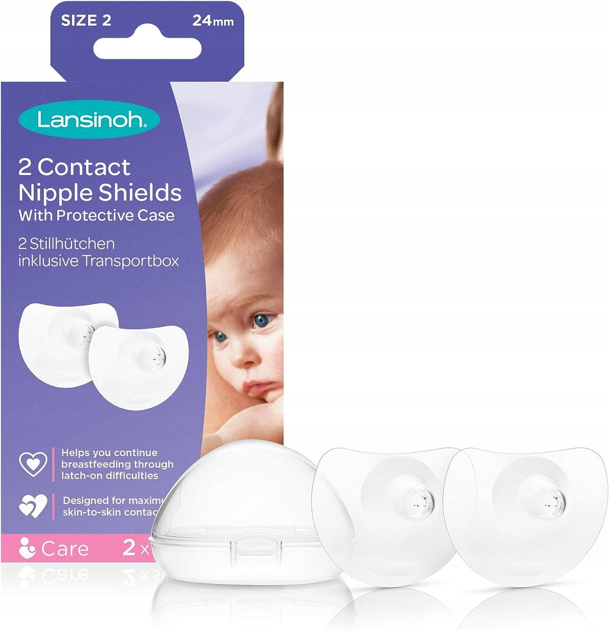 LANSINOH nipple shields, nipple covers